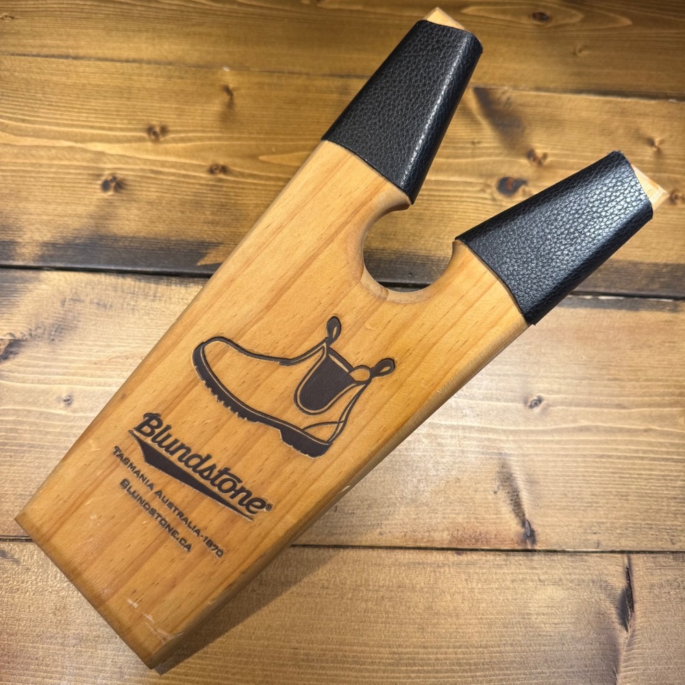 Blundstone‎ Wooden Boot Jack Boot Remover w/ Leather Grip Ends